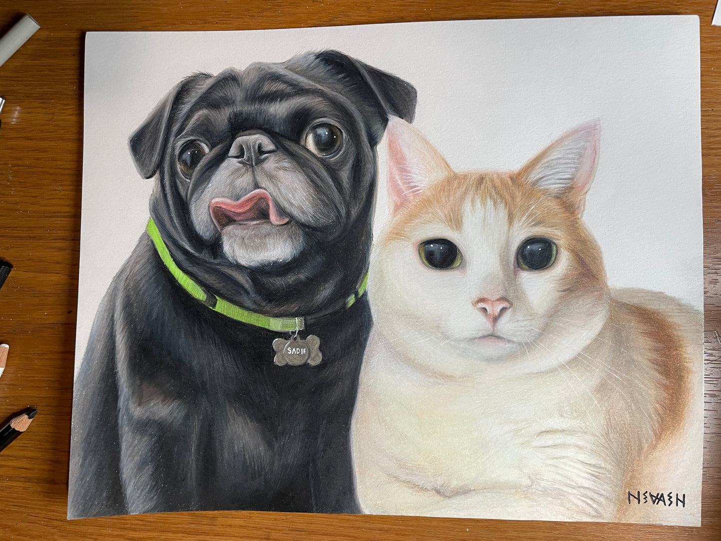 Custom Colored Pencil Portrait – People/Pets | August Waitlist